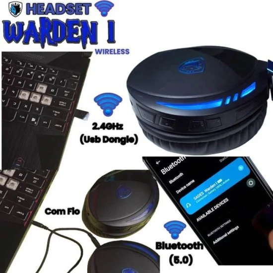 Sades Warden Gaming Headset SA-201 - Black